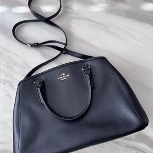 Coach Black Leather Satchel